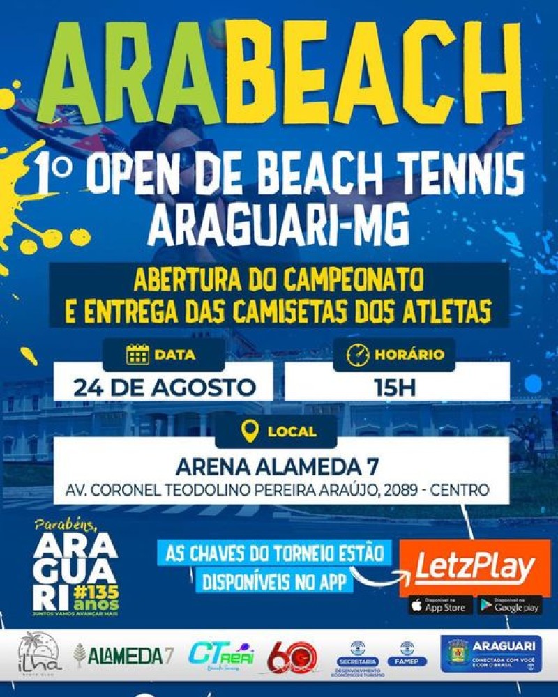 Informações do Torneio OPEN CENTRAL DE BEACH TENNIS - LetzPlay