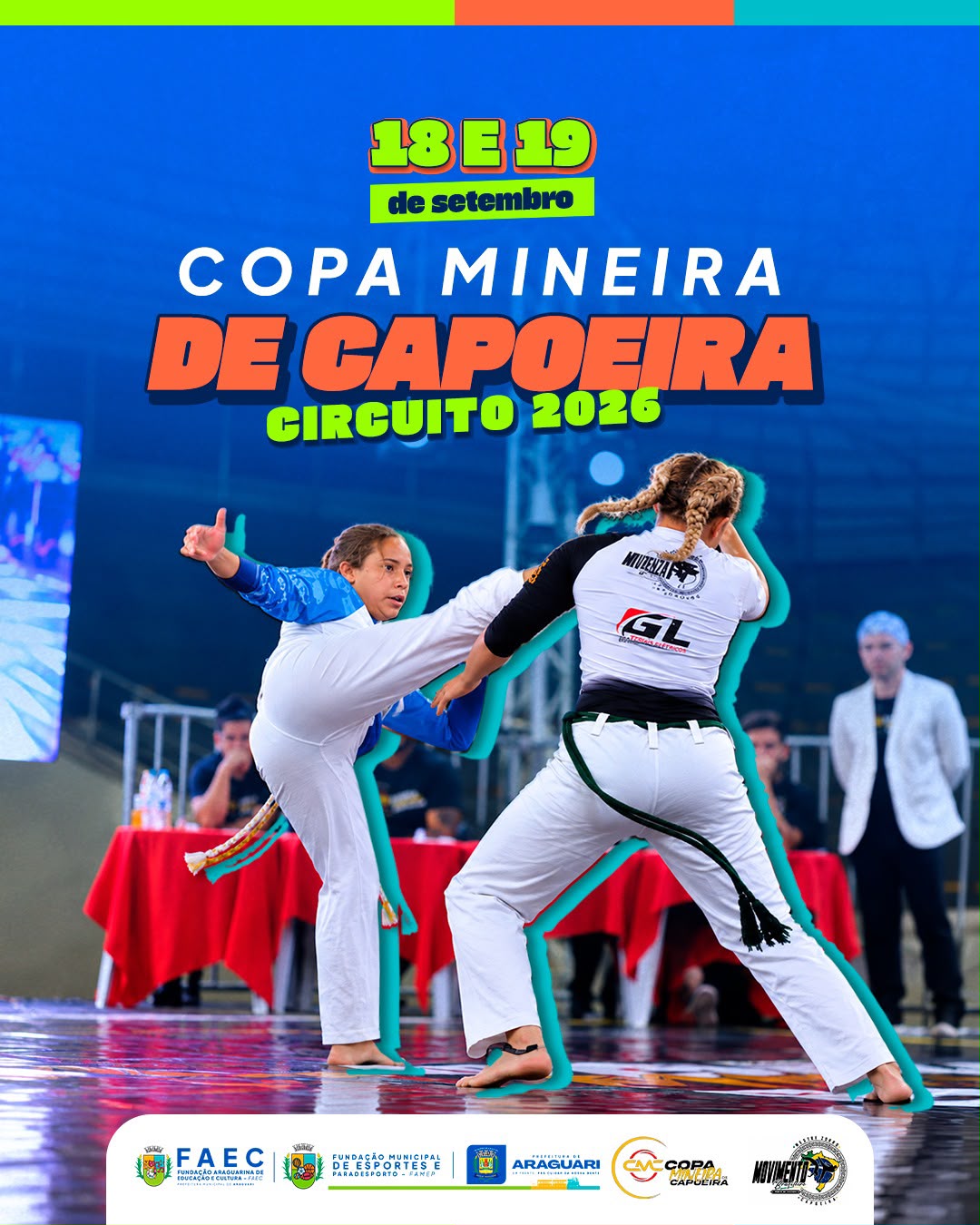 Copa Mineira de Capoeira movimenta Araguari com competição, cultura e tradição