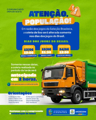 ATENÇÃO, POPULAÇÃO!